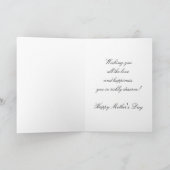 Vintage moeder en dochterwenskaart kaart (Binnen)