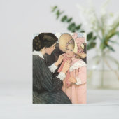 Vintage Moeder en Kind door Jessie Willcox Smith Briefkaart (Staand voorkant)