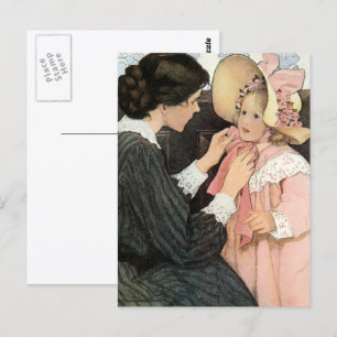 Vintage Moeder en Kind door Jessie Willcox Smith Briefkaart