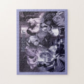 Vintage Moeder en Kinderen Kunst Collage Legpuzzel (Verticaal)