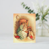 Vintage Moeder en Kinderen - Moederdag Briefkaart (Staand voorkant)