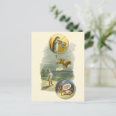 Vintage Moeder Goose Nursery Rhyme Hey Diddle Briefkaart (Staand voorkant)