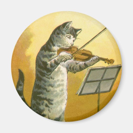 Vintage Moeder Goose Nursery Rhyme Hey Diddle Magneet (Voorkant)