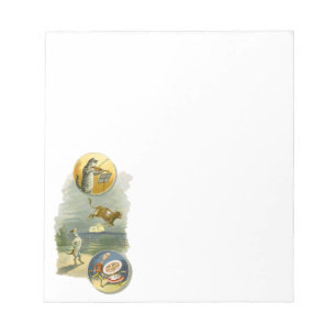 Vintage Moeder Goose Nursery Rhyme Hey Diddle Notitieblok