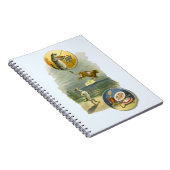 Vintage Moeder Goose Nursery Rhyme Hey Diddle Notitieboek (Rechterzijde)