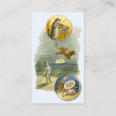 Vintage Moeder Goose Nursery Rhyme Hey Diddle Visitekaartje (Achterkant)