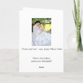 Vintage Moeder Willcox & Baby Kaart (Achterkant)