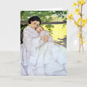 Vintage Moeder Willcox & Baby Kaart (Gele Bloem)