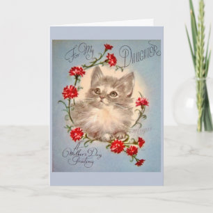 Vintage Moederdag - aan Mijn Dochter, Kaart