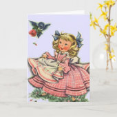 VINTAGE - MOEDERDAG KAART (Gele Bloem)