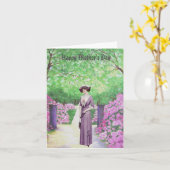 Vintage Moederdag  Kaart (Gele Bloem)