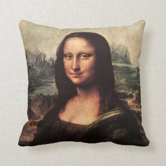 Vintage Mona Lisa Kussen Leonardo DaVinci