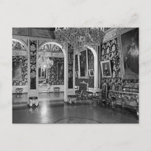 Vintage Monaco Palace Prince Blauwe Kamer Briefkaart