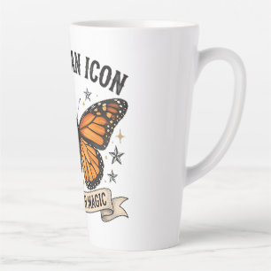 Vintage Monarch Vlinder Amerikaanse Icoon Lendekus Latte Mok