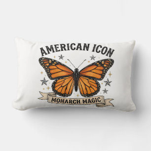 Vintage Monarch Vlinder Amerikaanse Icoon Lenden K Kussen