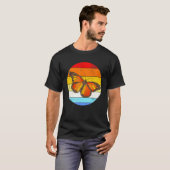 Vintage Monarchvlinder Retro Rups T-shirt (Voorkant volledig)