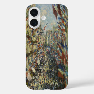 Vintage Monet Franse Vlag Parijs Straatkunst iPhone 16 Hoesje