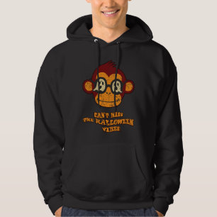 Vintage Monkey Ghost – Mis Halloween Niet Hoodie