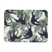 Vintage Monkey Pattern Magneet (Horizontaal)