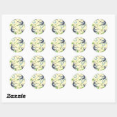 Vintage Monkeys Poster Ronde Sticker (Vel)