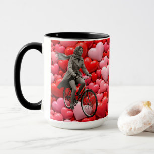 Vintage mono en koffiemok de mok
