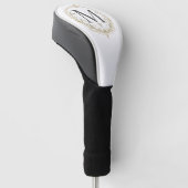 vintage monogram golfhoofdhoes golfheadcover (Schuin)