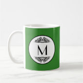 Vintage Monogram Groene - Mok (Links)