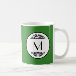 Vintage Monogram Groene - Mok