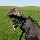Vintage Monogram Initiaal Chevron Golfheadcover (Insitu)