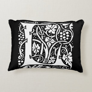 Vintage Monogram L Art Nouveau Accent Kussen