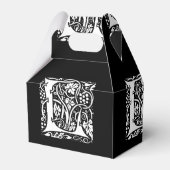 Vintage Monogram L Art Nouveau Bedankdoosjes (Voorkant Zijde)