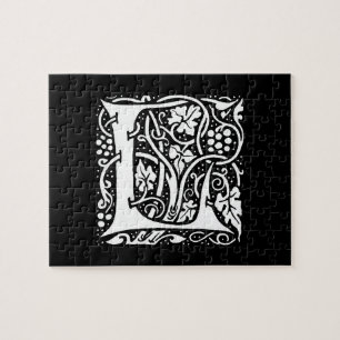 Vintage Monogram L Art Nouveau Legpuzzel