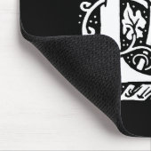 Vintage Monogram L Art Nouveau Muismat (Hoek)