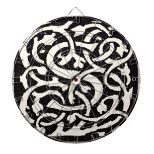 Vintage Monogram S Art Nouveau Letter Dartbord