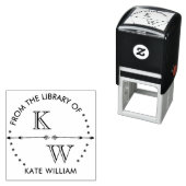 Vintage Monogram Zelf-Inktend Zelfinktende Stempel (In situ)