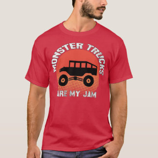 Vintage Monster Truck are My Jam funny Truck Boys T-shirt