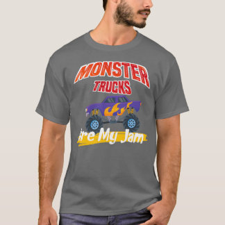 Vintage Monster Truck are My Jam funny Truck Boys T-shirt