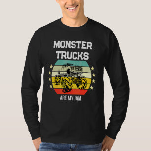 Vintage Monstertrucks zijn mijn ding Retro Zonsond T-shirt