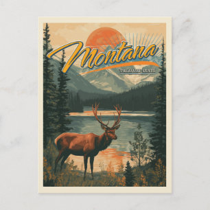 Vintage Montana Briefkaart