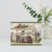 Vintage Montana Briefkaart (Staand voorkant)