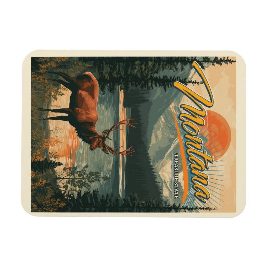 Vintage Montana Magneet (Horizontaal)