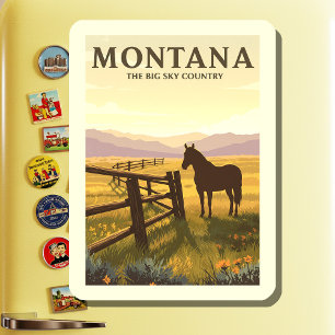 Vintage Montana Magneet