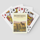 Vintage Montana Pokerkaarten (Achterkant)