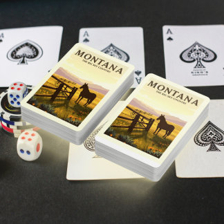 Vintage Montana Pokerkaarten
