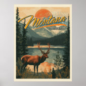 Vintage Montana Poster (Voorkant)