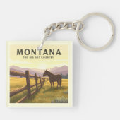 Vintage Montana Sleutelhanger (Achterkant)