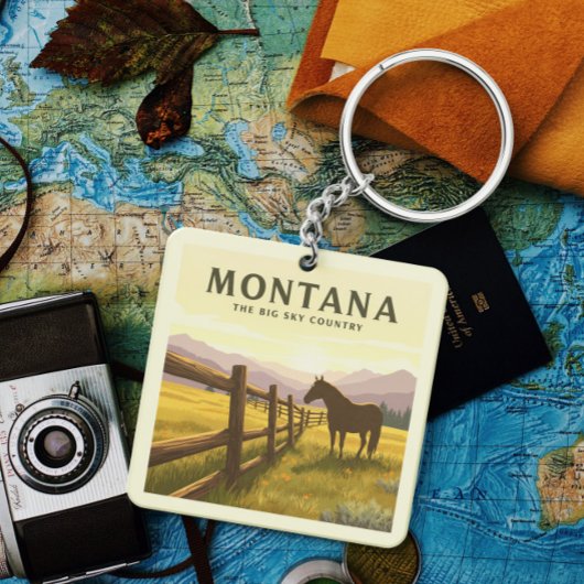 Vintage Montana Sleutelhanger