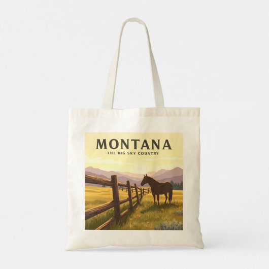 Vintage Montana Tote Bag (Achterkant)