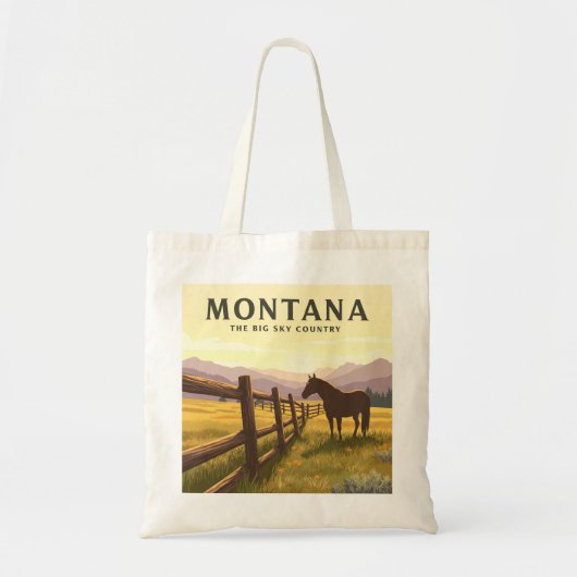 Vintage Montana Tote Bag (Voorkant)
