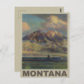 Vintage Montana Travel Briefkaart (Voorkant / Achterkant)